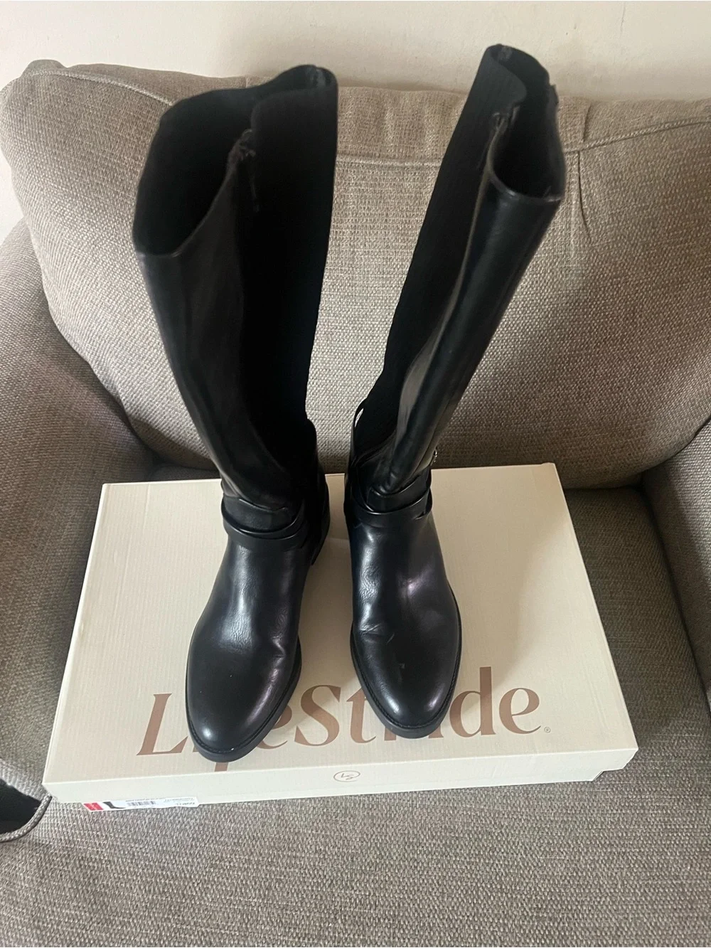 LifeStride Black Over-the-Knee Stretch Boots